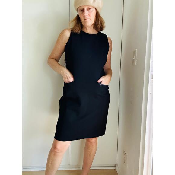 Talbots Little Black Sheath Dress Size 10P Career Business Classic Style - Picture 1 of 9